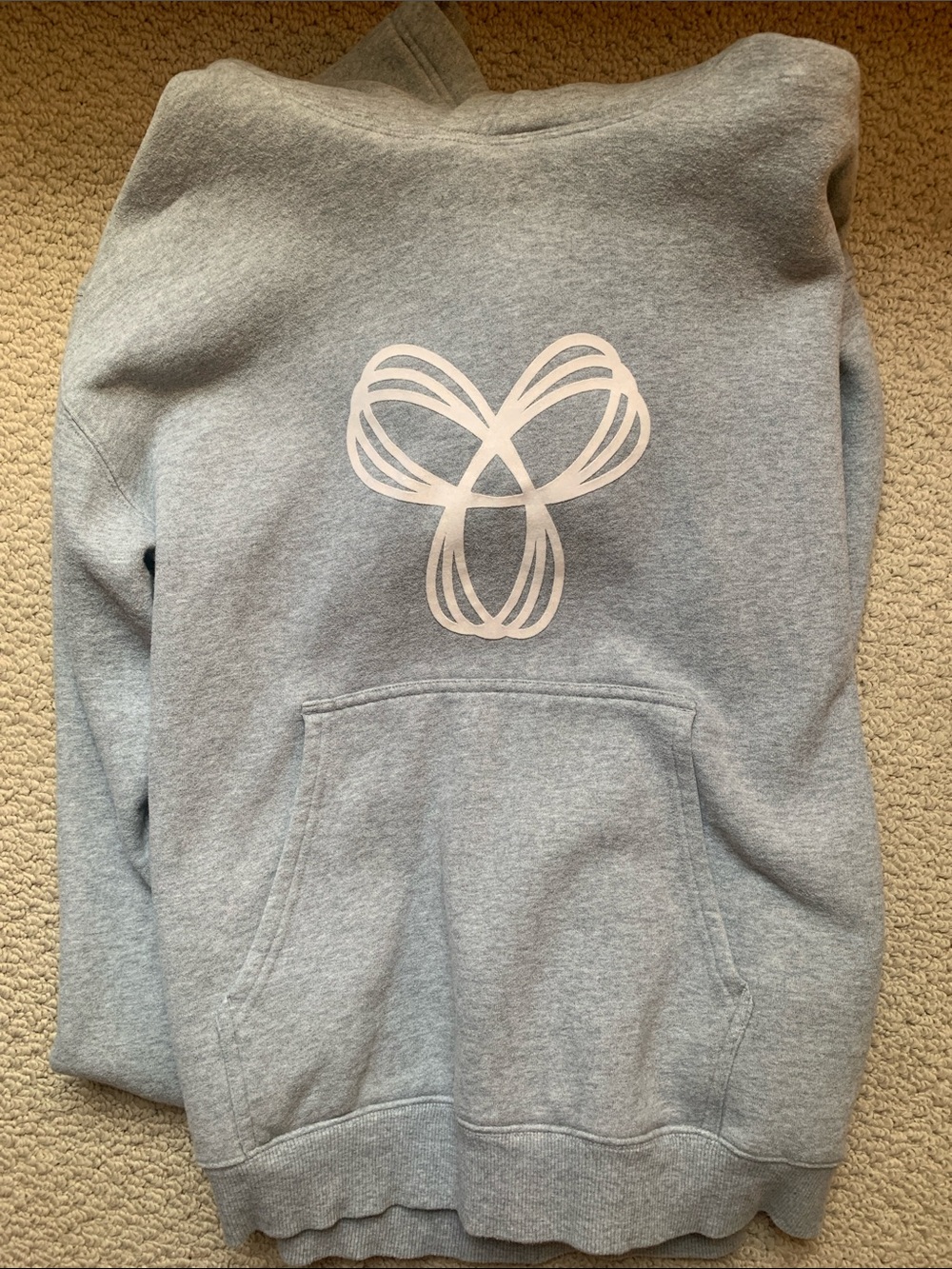 TNA Light Gray Pullover Hoodie with White Lining